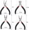 4 Pack Jewelry Pliers Jewelry Making Pliers Tools Kit with Needle Nose Pliers/Chain Nose Pliers, Round Nose Pliers, Bent Nose Pliers Wire Cutters for Wire Wrapping Earring Craft Making Supplies,Black